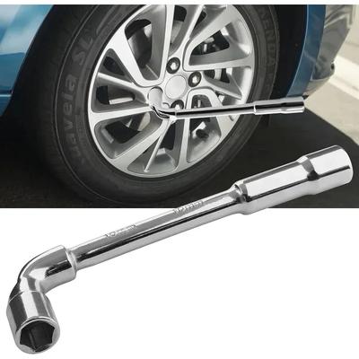 4Pieces Double End Tubular Angled Socket Wrench 13/14/17/19mm L-shaped CR-V Hex Socket Wrench Hand Tool
