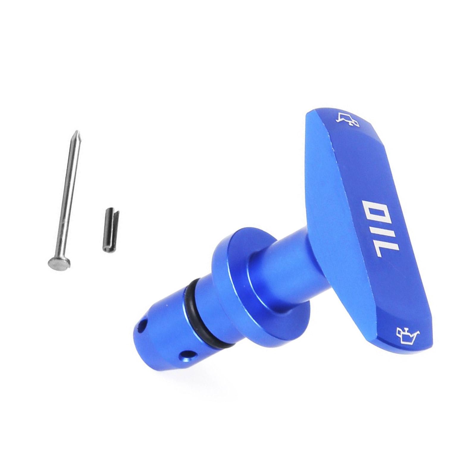 

Инструмент для измерения уровня масла в автомобиле из сплава с выдвижной ручкой, подходит для точного измерения уровня масла в двигателе, прост в использовании и хранении синий