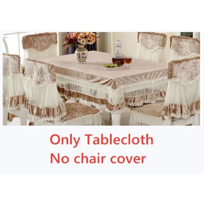 LaceTable cloth Dining Chair Cushion Set Cover European-Style Light Luxury Table Cover Home Spandex Chair Cover Wedding Decore