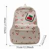 Durable Canvas Girls Backpack Versatile Large Capacity Students Schoolbag Lightweight Travel Rucksack For High School Students