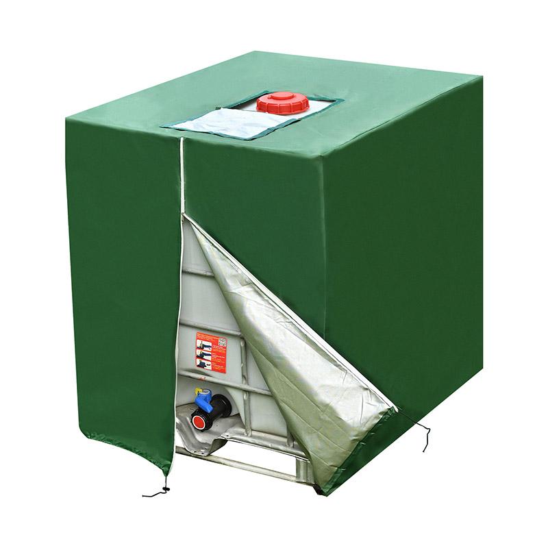 

Чехол на молнии для IBC-бака, Чехол на ведро, Подходит для 210D 1000L, Защитный чехол для наружного водяного бака зелёный