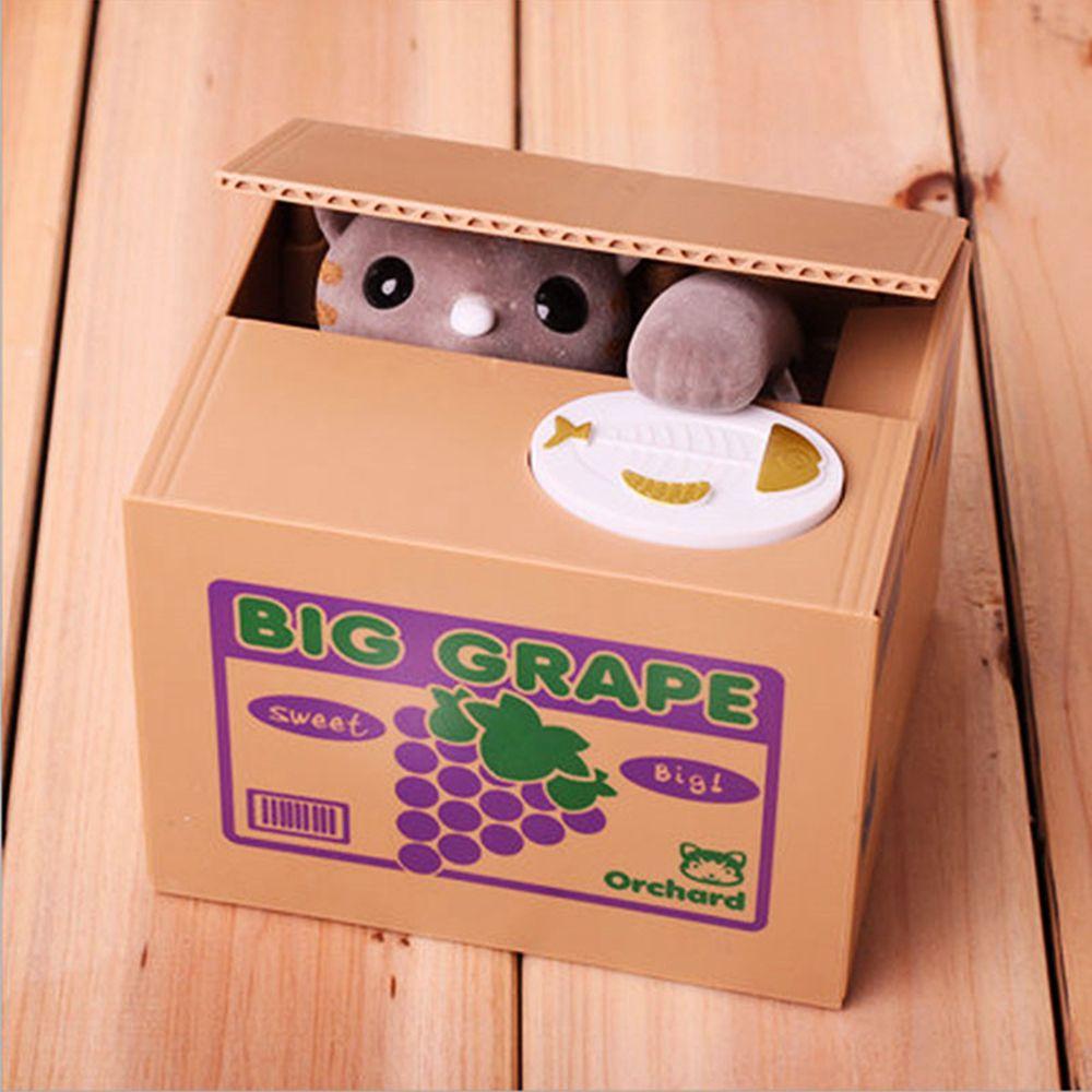 Children Cat Panda Thief Automatic Stealing ATM Toy Money Saving Box Coin Box Piggy Bank