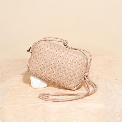 Borsa da Donna Intrecciata, Nodo, Borsa a Tracolla Singola, Borsa a Tracolla per Fotocamera, Senso di Lusso, Scatola Semplice, Piccola Borsa Quadrata