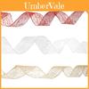 Elegant 10 Meter Christmas Ribbon With Edged Netting For Festive Tree Decorations
