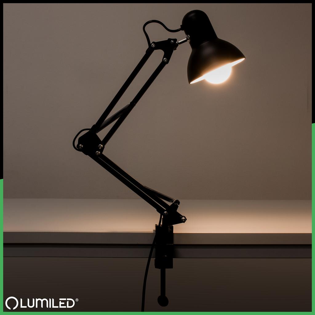 Desk Lamp Drawing Table Lamp E27 Tobi Lumiled + Clamp Desk