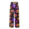 Men's Knitted Halloween Print Pocket Casual Pants Pajama Pants