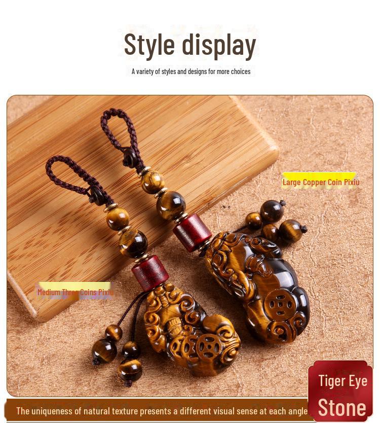 Jade Pixiu Keychain Men's Car Key Pendant - Creative Jade Gift