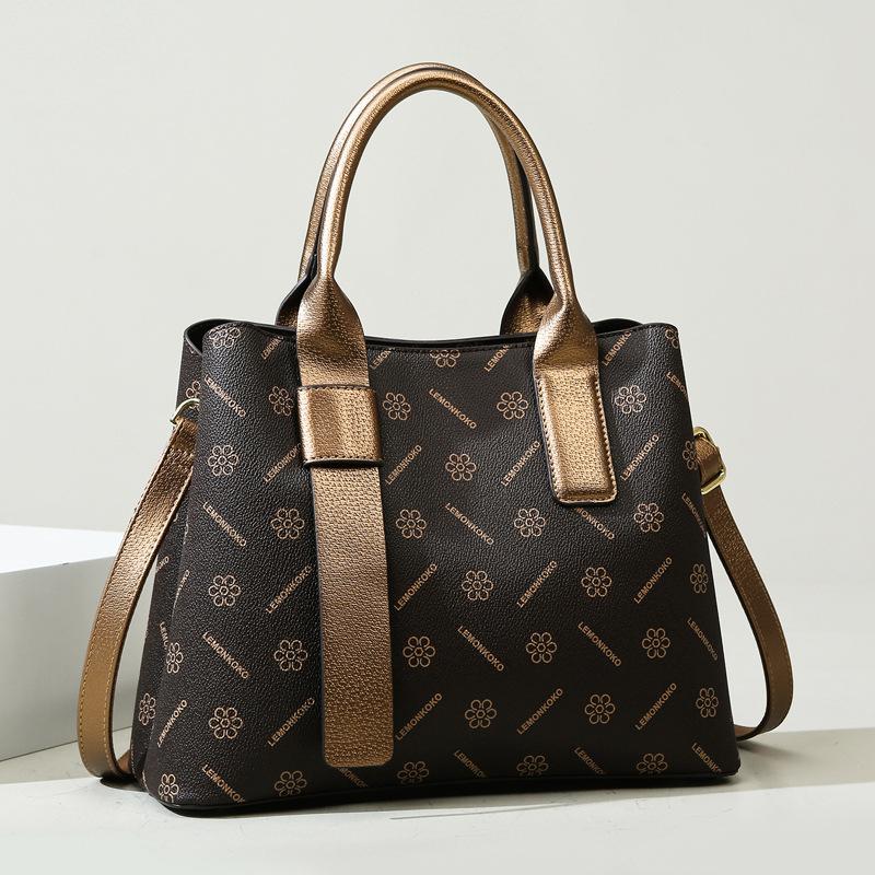 Женская Сумка, Новая Классическая Винтажная Сумка, Вместительная Сумка-Тоут, Универсальная Повседневная Сумка через Плечо для Поездок 31*13*24cm