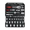 187-Piece Aluminum Tool Box with Ratchet & Wrenches
