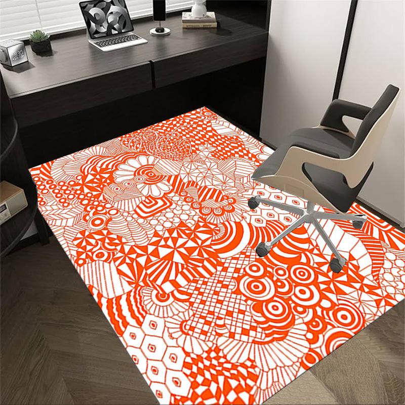 

1PC Zentangle, Pattern Extra Large Non Slip Floor carpet, Office, family, Studio Large Area Rug Indoor Rugs, Bold Statement Piece 60cm by 90cm