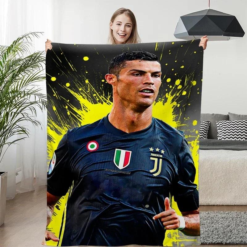 Fleece Blanket Sofa Winter Warm C-Cristiano Ronaldo Knee Bed Camping Flannel Fluffy Soft Blankets King Size Microfiber Bedding