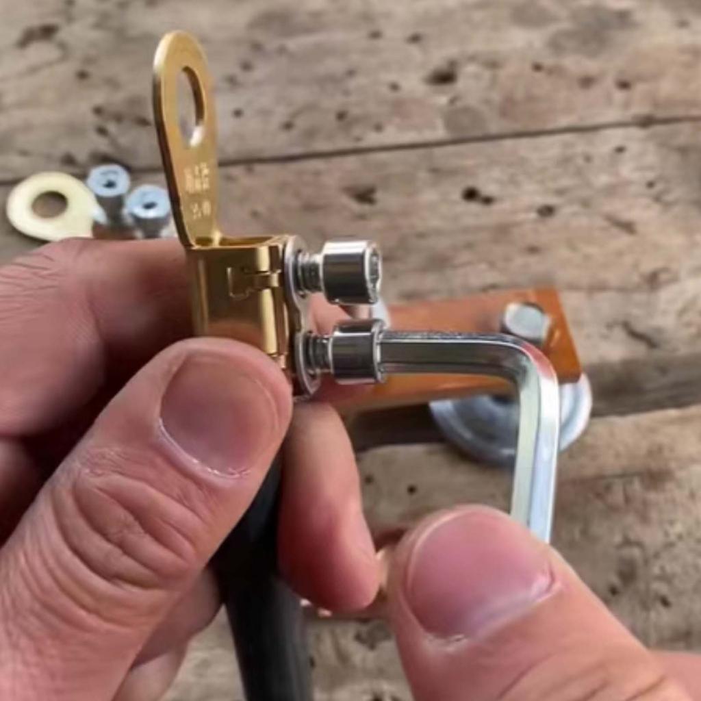 Car Battery Clamp Terminal Pure Copper Wiring Copper Nose Cable Line Pressure-Free Wire Connector Battery Quick Wiring