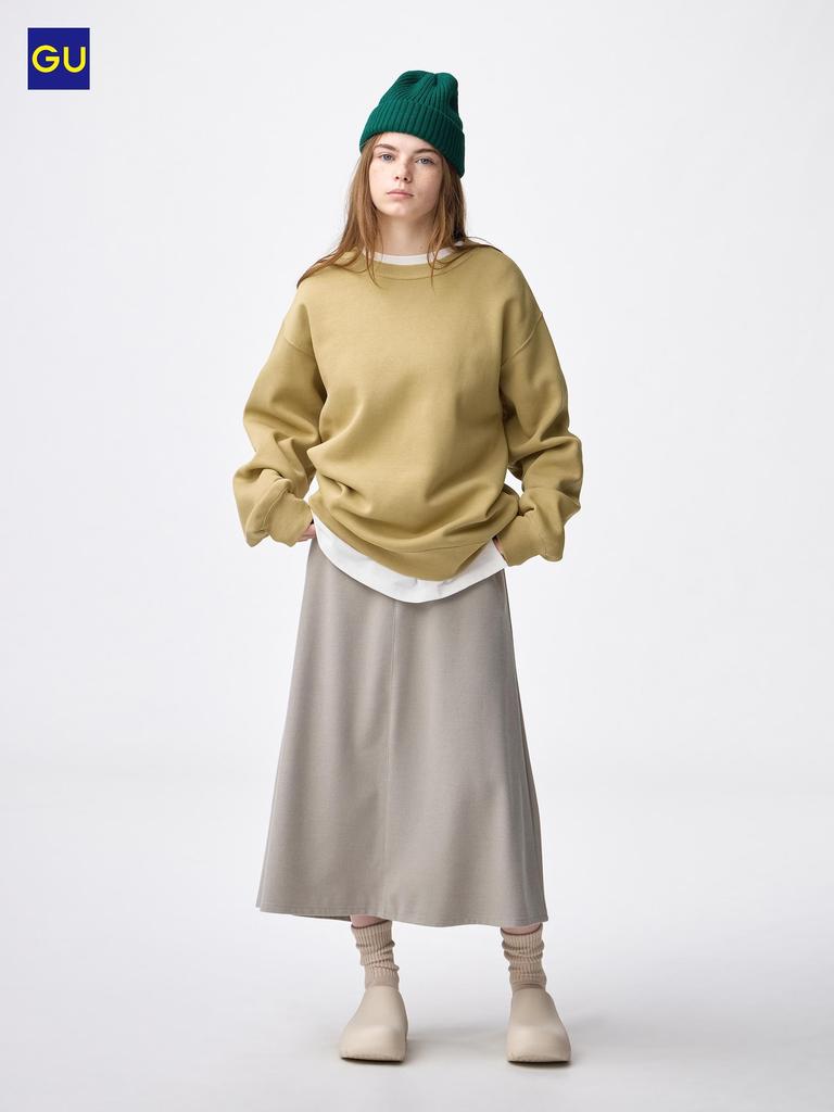 Uniqlo Gu Brushed Flare Skirt