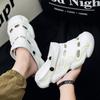 2 in 1 Fashion Men's Sandals Lightweight EVA Garden Shoes Indoor Outdoor Clogs Slippers Breathable Wading Shoes
