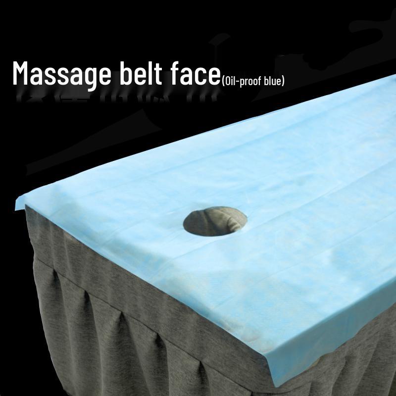 100 Disposable Waterproof Oil-Proof Bed Sheets with Hole for Spa, Beauty Salon, or Massage Table