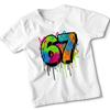 67 Graffiti Style Kids Tshirt Unique Design Urban Street Art Tee