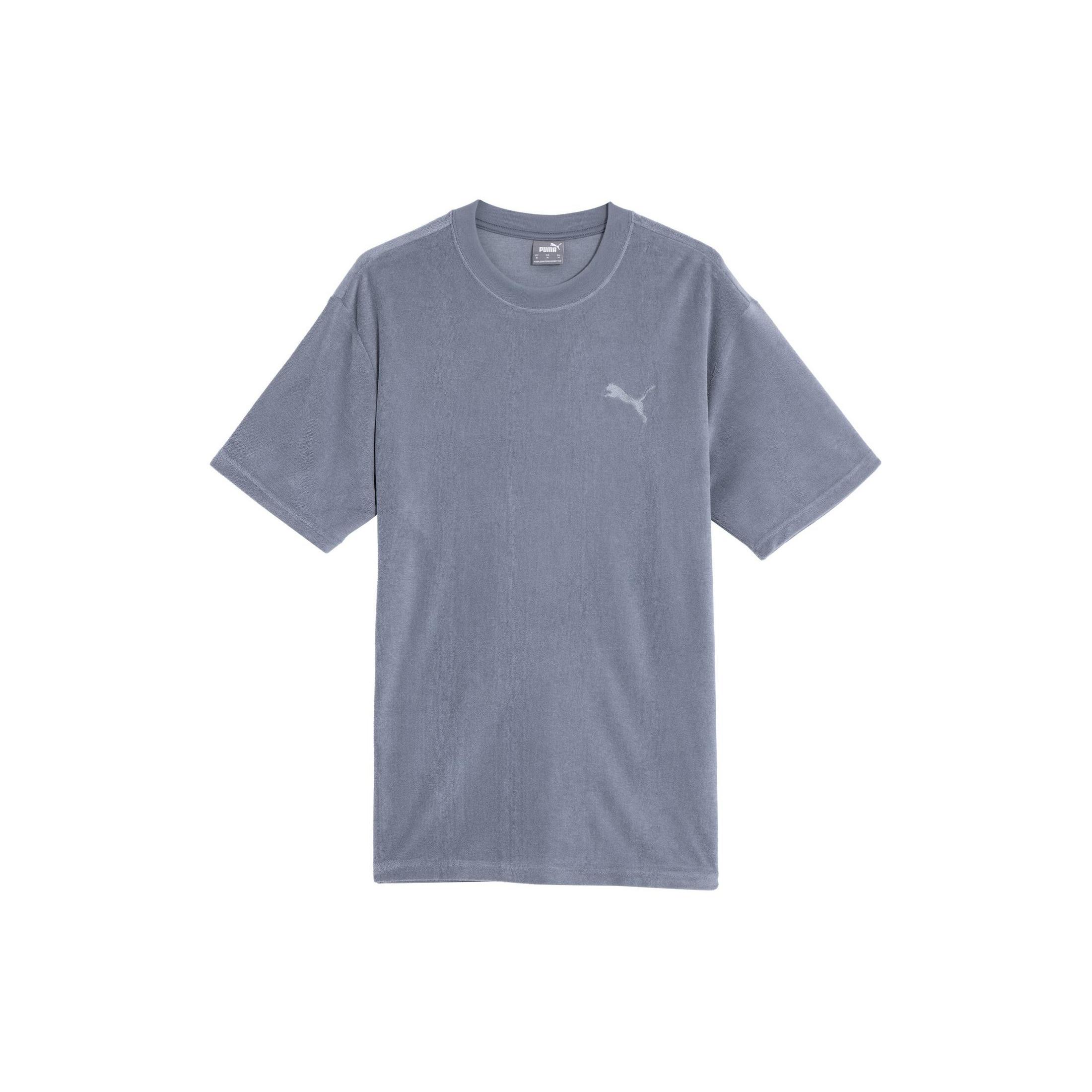 

New PUMA TOWELING TEE T Shirt Men s Gray 684354-42 XS