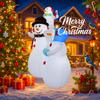 5.9FT Xmas Inflatable Yard Decor Snowman Family LED Christmas Home Decoration Ornament Festive Toy Gift Supplie Holiday Decor