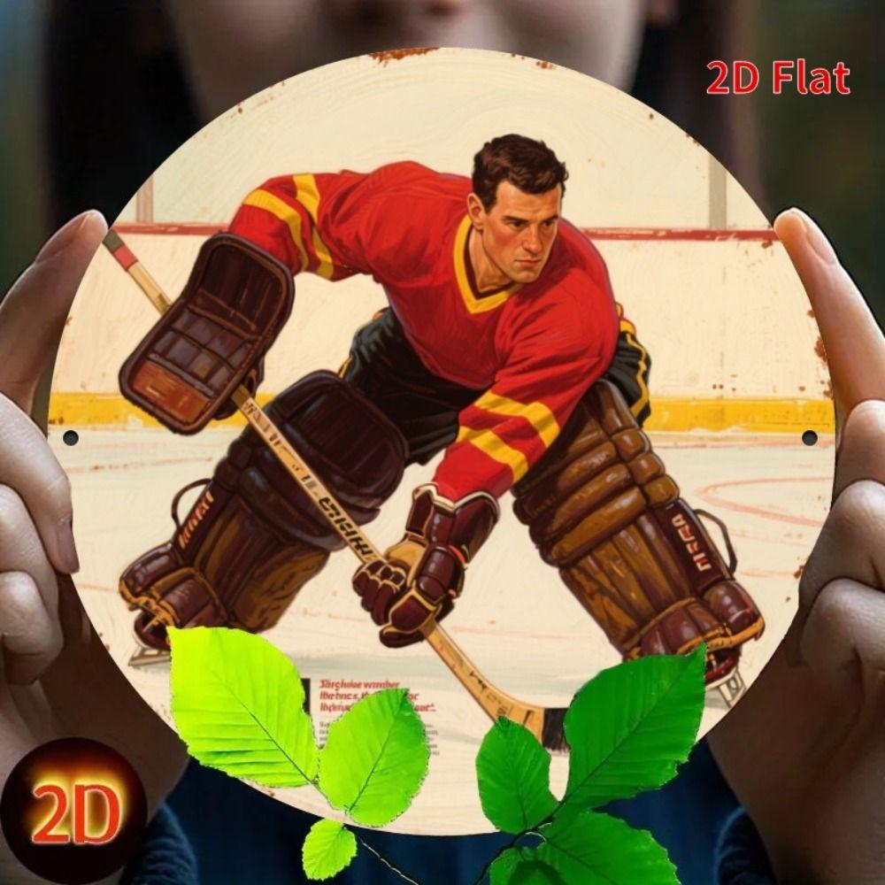 Metal Poster Wall Art Retro Hockey Sign Home Garage Decor