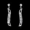 Conjunto de colar de joias de noiva com três correntes de garras de strass