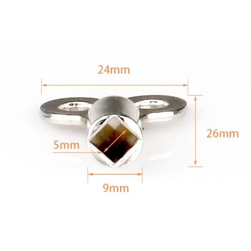 

2PCS Radiator Exhaust Valve Key Zinc Alloy Square 5×5mm Cooling Pneumatic Valve Key Air Vent Central Heater Wrench