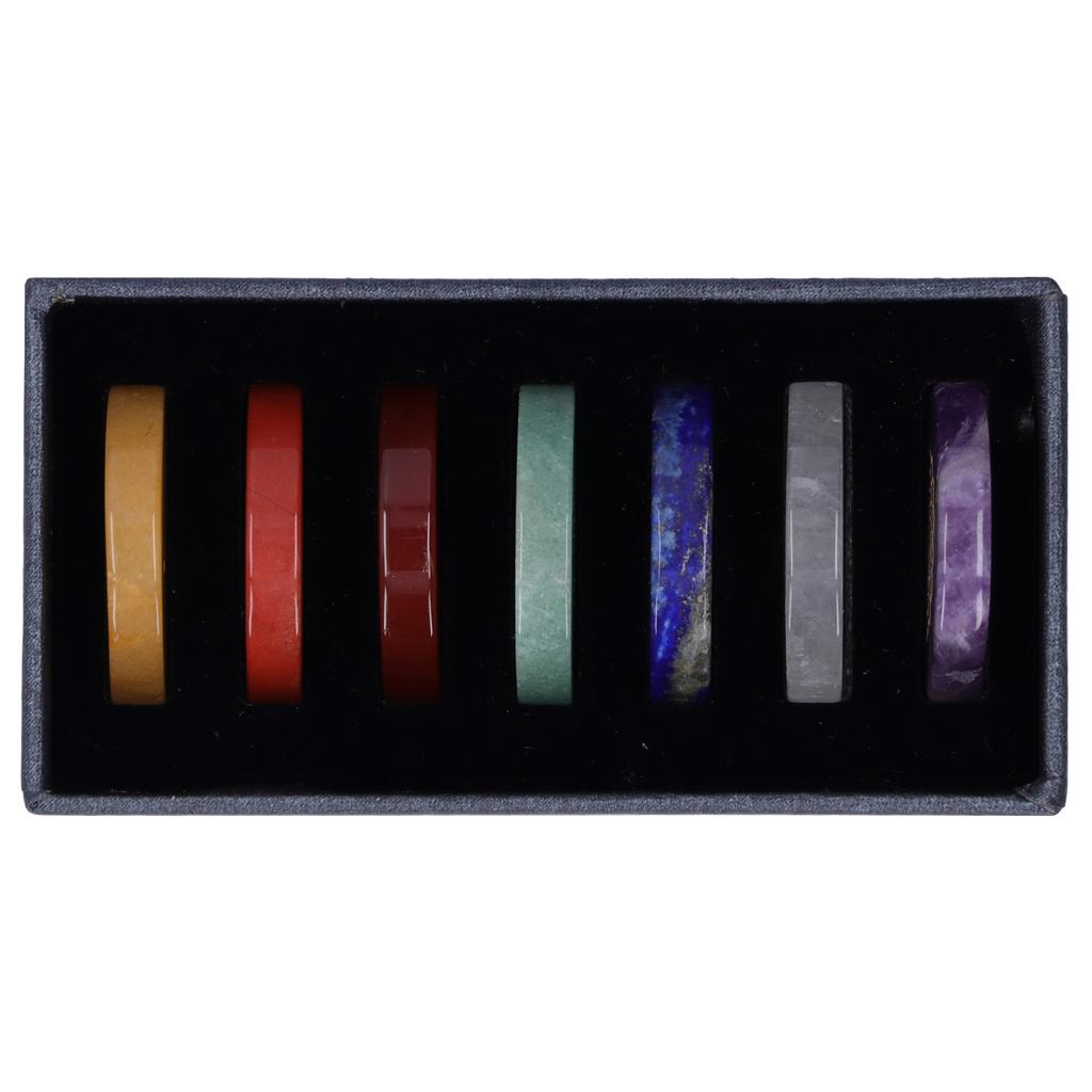 7 Chakra MultiStone Pyramid Colorful Stone Natural Gemstones Decoration Ornaments