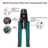 Multifunctional Electrical Crimping Pliers Wire Stripper Cutter Terminal Crimper Hand Tool for Cable Connector Repair Tool