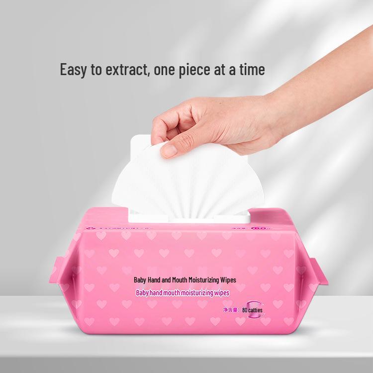 80-Pack Baby Hand and Mouth Wet Wipes for Newborns and Children