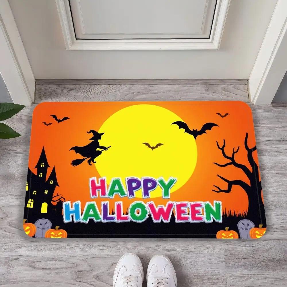 Halloween Carpet, Entrance Door, Foyer, Floor Mat, Bedroom, Bathroom, Festival Set, Scream Mat, Home Decoration
