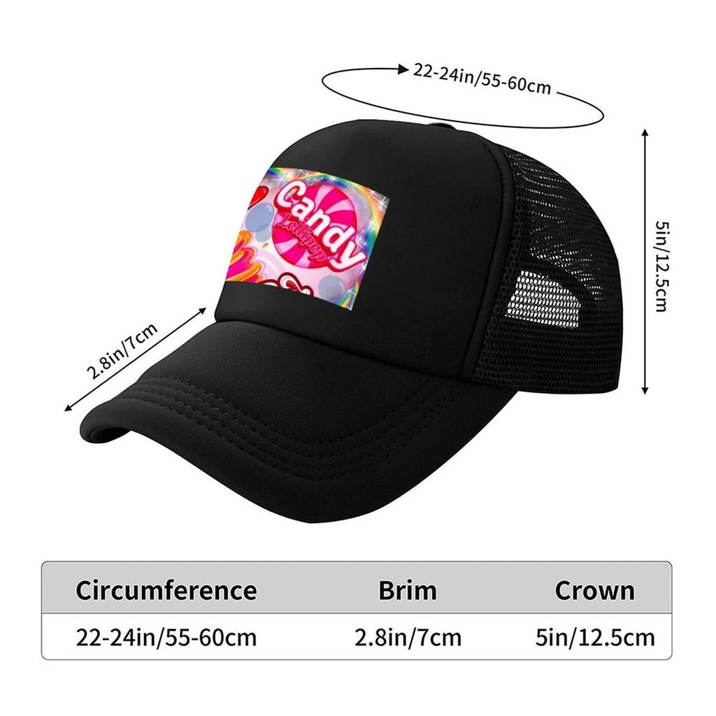 I Love Candy Lollypop Ice-Cream Baseball Cap fishing caps man Hat Man Luxury Sun Cap western Hat Men's Caps Women's
