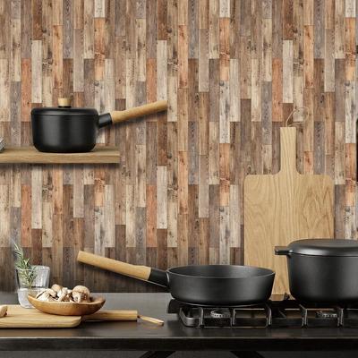 Simulated Wood Grain Dollhouse Simulated Wood Grain Flooring Bedroom Wallpaper  Children