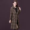 Cappotto scozzese da donna autunno e inverno