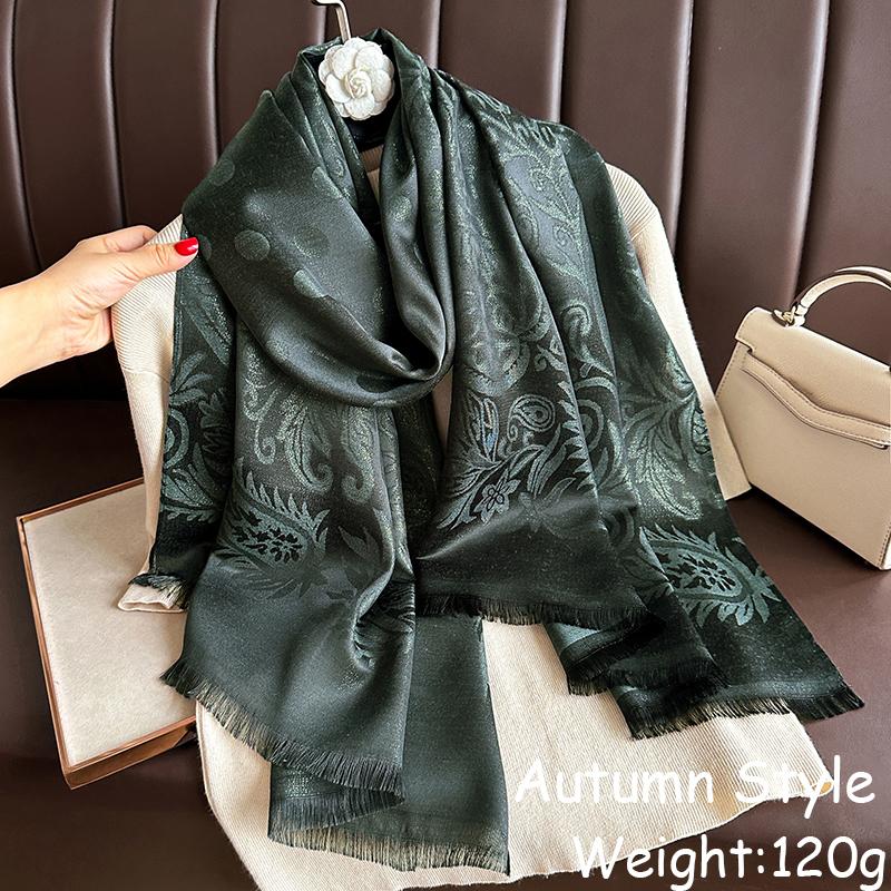 Autumn Bohemian Ethnic Paisley Cashmere Shawls Scarf for Women Warm Jacquard Pashmina Scarves Print Design Lady Foulard Stoles