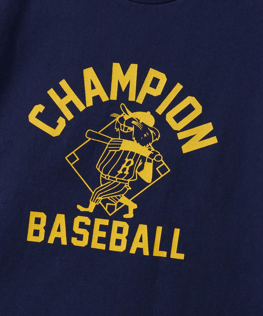 CHAMPION Baseball Regular Fit Long Sleeve T-Shirt Navy