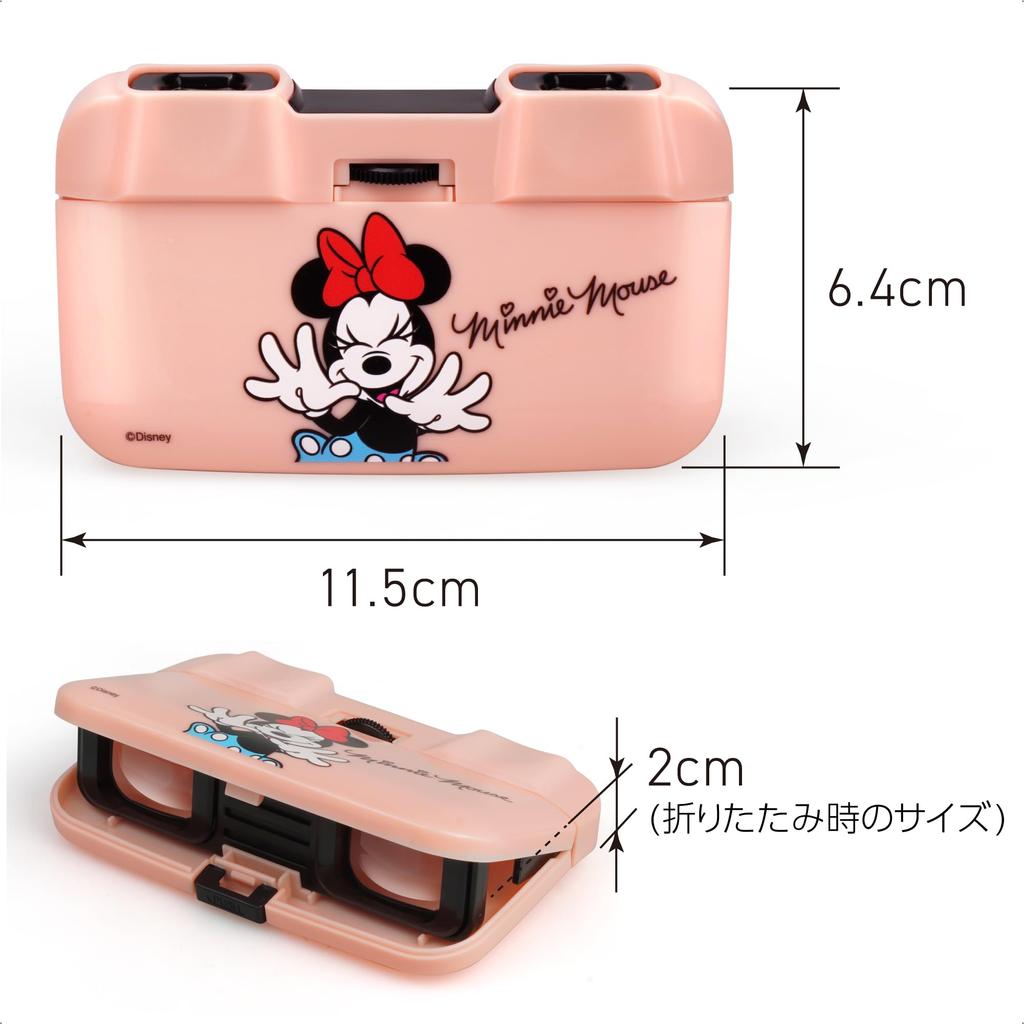 KENKO Disney Minnie Opera Glasses 3x25 Binoculars DK-PL0325 MN 3x Magnification, 25mm Aperture, Slim, Foldable, 088142