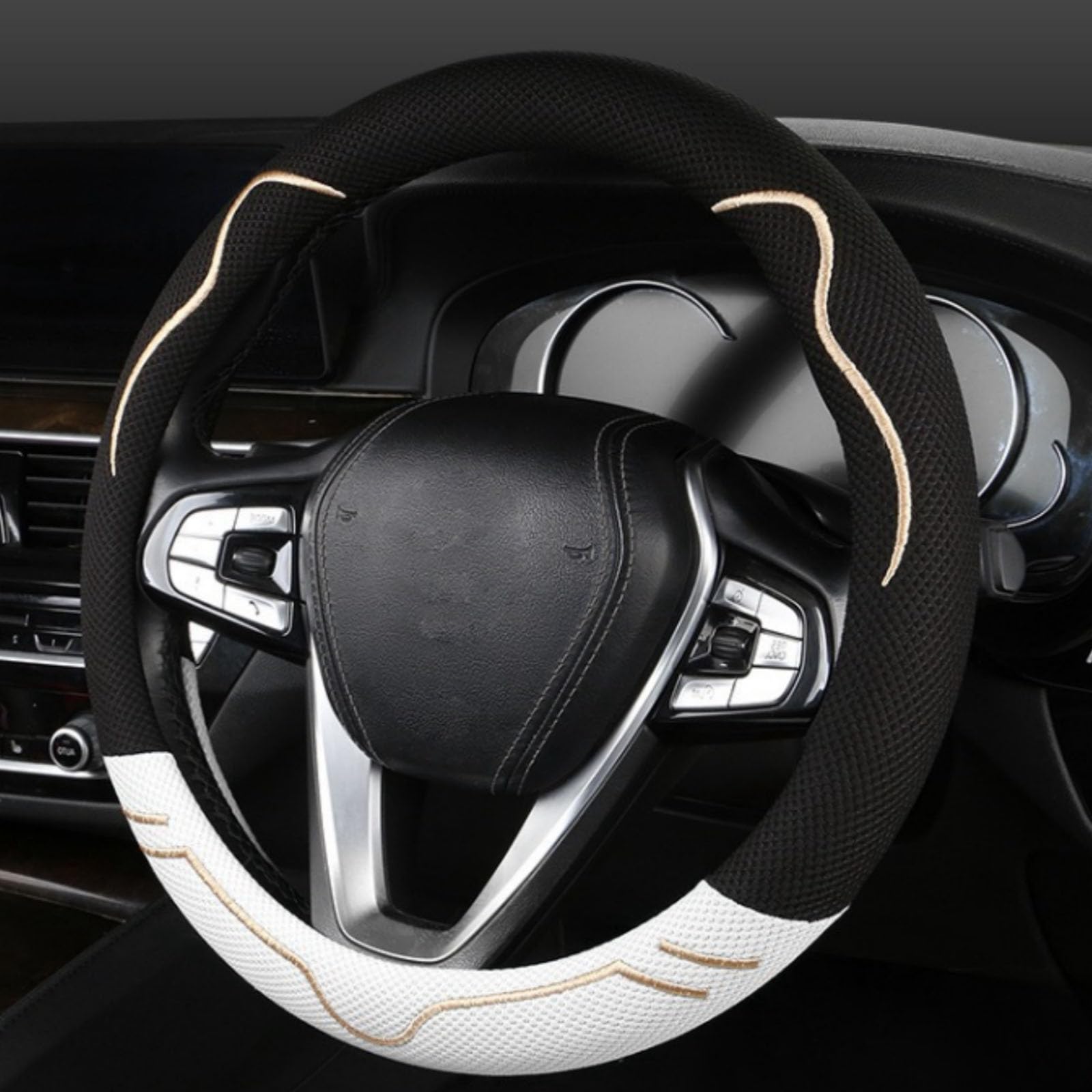 

TATACLEA Steering Wheel Cover Mini Car Car Steering Wheel Cover Cute Steering Wheel Cover белый