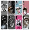 Graffiti Great Art Aesthetic David Mona Lisa Phone Case For Samsung Galaxy S24 Ultra S23 FE S22 S20 S21 5G S9 Plus S10E S8 Cover