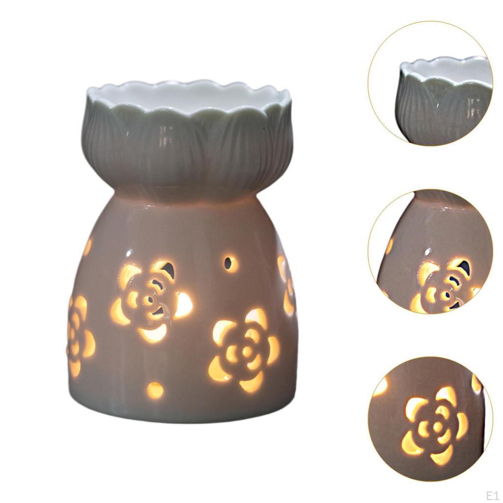 Ceramic Oil Diffuser with Tealight Candle Holder for Essential Oils In Home And Office