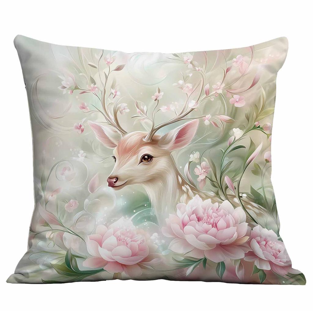 Nowa Piękna i Marzycielska Poszewka na Poduszkę w Kwiaty Domowa Poszewka na Poduszkę na Sofę