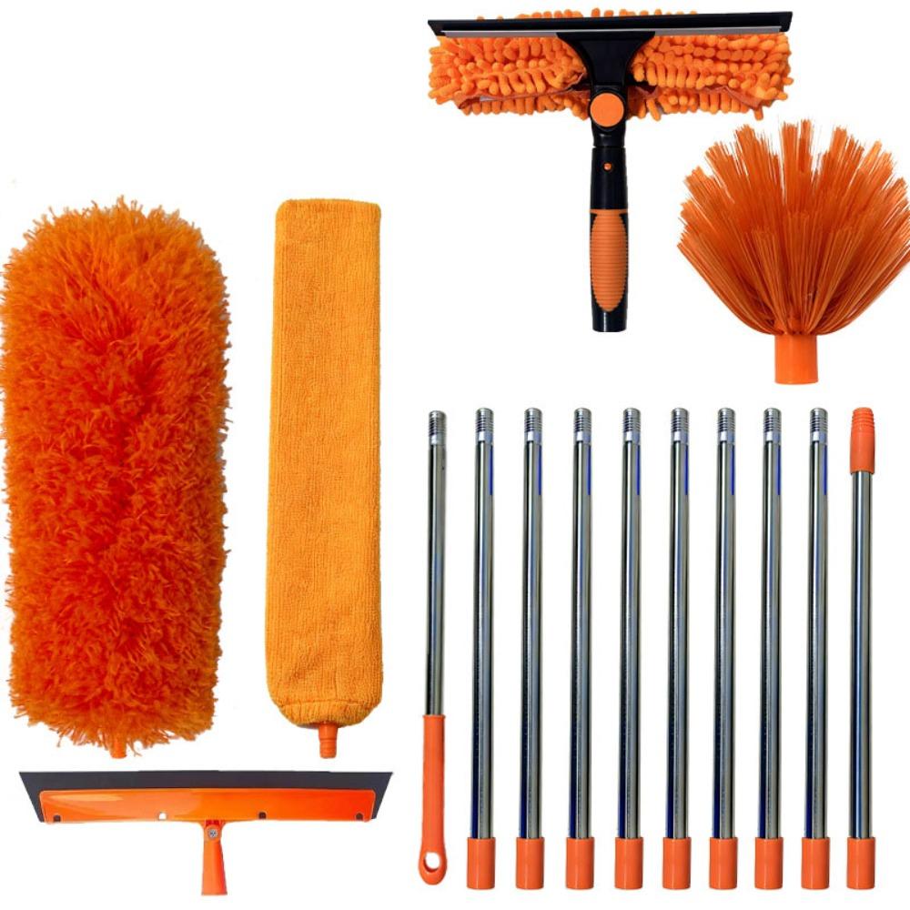 11 Style Combinations Dust Brush Set Window Washing Kit High-rise Homes, Ceilings, Corner Cobwebs,