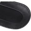 3 Hole Motorcycle Braided Edging PU Leather Rear Fender Bib Solo Seat for Harley Road King FLHR 1994-2023, Black