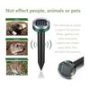 Mole Repellent 4 pcs,Solar Ultrasonic Snake Mouse Repellent Chasing Mole Trap,Mouse Repellent,Control Moles Snakes