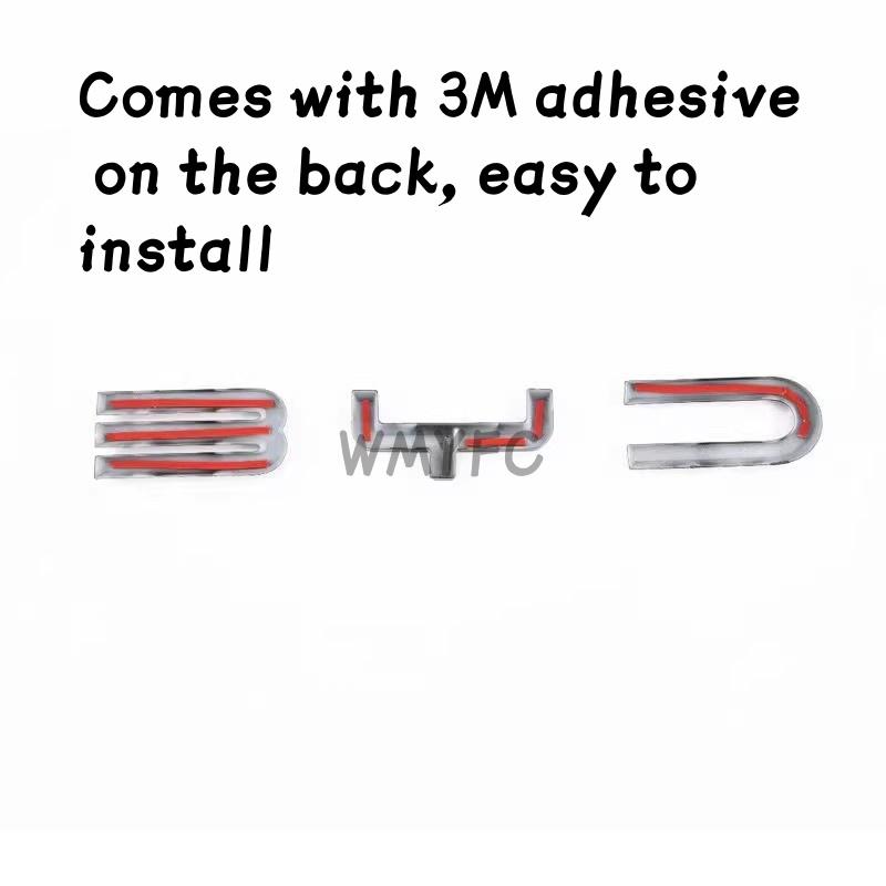For BYD SEAl EV 2023 2024 2025 2026 Car Front Emblem Blackening Badge Decal Black Modification Sticker