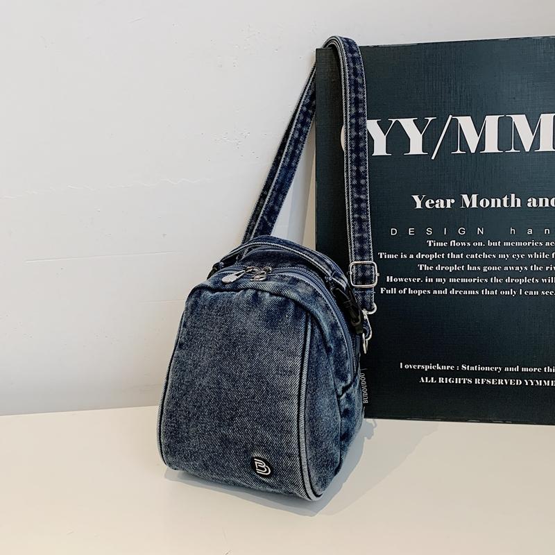 Vintage Lightweight Denim Bag Women's Handbag Crossbody Bag