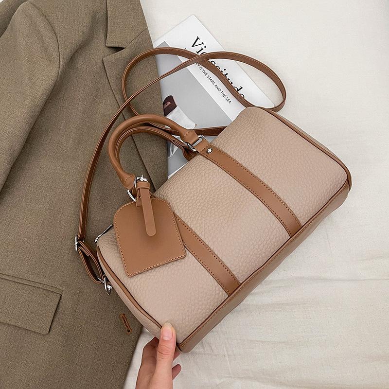 

Ретро сумка женская новая модная контрастного цвета сумка для боулинга простая повседневная на плечо мессенджер легкие хаки