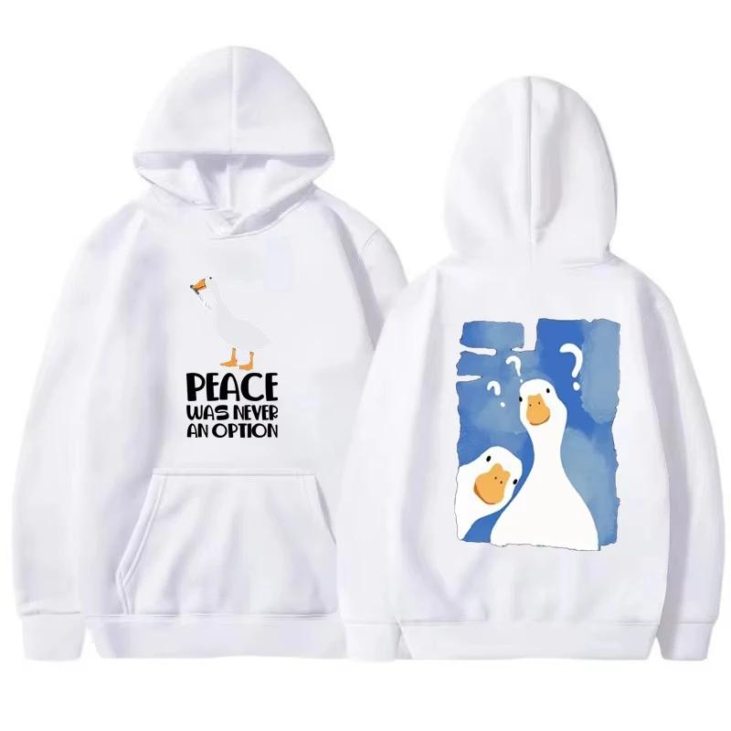 Fashion Male and Female Couples Cute Duck Print Hoodie Casual Hoodies Pullovers Sweatshirts Men's Hoodies Sweatshirt