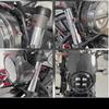 GOLDFAUST CL 250cc 500cc Bikini Cowl - Matte Black, Gloss Black, Carbon Black - Motorcycle Front Cowl (Carbon Black)