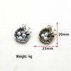 DIY Retro Alloy Bird's Nest Pendant with Oil Drop Design