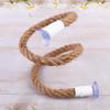 Linen Rope Diy Bendable Perch For Birds Non-Slip Easy To Install Suction Cup Bird Climbing Rope Chew-Proof Comfortable Grip
