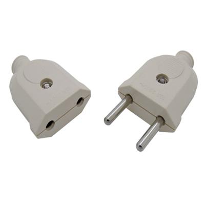 1 prise européenne mâle 2 broches CA 10 A, adaptateur de prise femelle UE, câble d'extension, connecteur